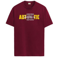 Adro Men's Graphic Printed 100% Cotton T-Shirt - Regular Fit, Printed T-Shirts For Men (Rn24-Spt-Mr_Maroon_L)