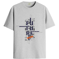 Adro Men's Graphic Printed 100% Cotton T-Shirt - Regular Fit, Printed T-Shirts For Men (Rn24-Ftr-Gr_Grey_2Xl)
