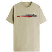 Adro Men's Graphic Printed 100% Cotton T-Shirt - Regular Fit, Printed T-Shirts For Men (Rn24-Rac-Be_Beige_2Xl)