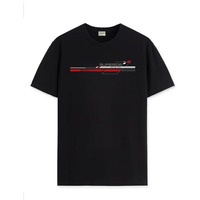 Adro Men's Graphic Printed 100% Cotton T-Shirt - Regular Fit, Printed T-Shirts For Men (Rn24-Rac-Bl_Black_Xl)