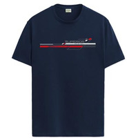 Adro Men's Graphic Printed 100% Cotton T-Shirt - Regular Fit, Printed T-Shirts For Men (Rn24-Rac-Nb_Navy_Xl)