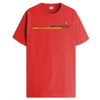 Adro Men's Graphic Printed 100% Cotton T-Shirt - Regular Fit, Printed T-Shirts For Men (Rn24-Rac-Rd_Red_Xl)