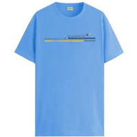 Adro Men's Graphic Printed 100% Cotton T-Shirt - Regular Fit, Printed T-Shirts For Men (Rn24-Rac-Sk_Sky Blue_M)