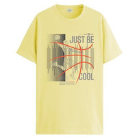 Adro Men's Graphic Printed 100% Cotton T-Shirt - Regular Fit, Printed T-Shirts For Men (Rn24-Bcl-Ly_Light Yellow_2Xl)