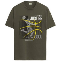 Adro Men's Graphic Printed 100% Cotton T-Shirt - Regular Fit, Printed T-Shirts For Men (Rn24-Bcl-Ol_Olive_M)
