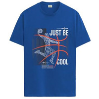 Adro Men's Graphic Printed 100% Cotton T-Shirt - Regular Fit, Printed T-Shirts For Men (Rn24-Bcl-Rb_Royal Blue_L)