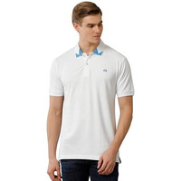 Adro Premium Cotton Polo For Men (Pn23-H-Pln-Wh_White_L)