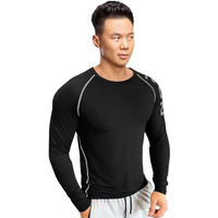 Eyebogler Men Round Neck Solid Full Sleeve Regualr Fit T-Shirt Black