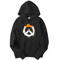 Adro Men's Cotton Neck Hooded Sweatshirt (H21-M-Pc-Bl_Black_M)