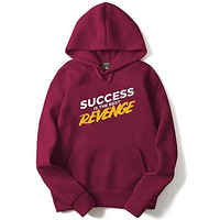 Adro Men's Cotton Neck Hooded Sweatshirt (H21-M-Rev-Mr_Maroon_Xl)