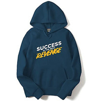 Adro Men's Cotton Neck Hooded Sweatshirt (H21-M-Rev-Sb_Teal_S)