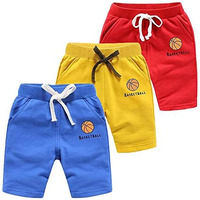 Kyda Kids 100% Cotton Printed Shorts For Boys And Girls - Regular Fit Multicolor Shorts For Unisex (Pack Of 3)(9-10Years) Combo-6