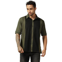 Leriya Fashion Men's Regular Fit Shirt (Lf-Ms-6172_Olive
