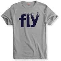 Adro Fly Mens Printed T-Shirts (Rnr-M-Fly-Gr_Grey_Xl)