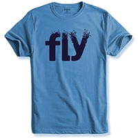 Adro Men's Printed Cotton T-Shirt | Regular Fit | Round Neck | Rnr-M-Fly-Sk-M Sky Blue