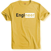 Adro Engineer Mens Cotton Printed T-Shirt (R21-M-Egn-Ly_Light Yellow_S)