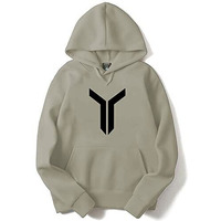 Adro Men's Cotton Neck Hooded Sweatshirt (H22-M-Lnn-Ch_Beige_S)