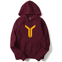 Adro Men's Cotton Neck Hooded Sweatshirt (H22-M-Lnn-Mr_Maroon_M)
