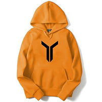 Adro Men's Cotton Neck Hooded Sweatshirt (H22-M-Lnn-Mu_Mustard_M)