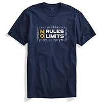 Adro No Rules No Limits Mens Printed T-Shirt (Rnr-M-Lim-Nb_Navy_L)