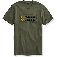 Adro No Rules No Limits Mens Printed T-Shirt (Rnr-M-Lim-Ol_Olive_L)