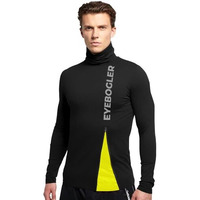 Eyebogler Men's High Neck Solid Regular Fit Full Sleeve T-Shirt