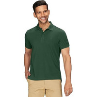 Xyxx Men's Solid Regular Fit Shirt (Xy_Cr14_Polo Tshirt_1_Oak Green