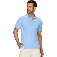 Xyxx Men's Cotton Solid Regular Fit Shirt (Xy_Cr14_Polo Tshirt_1_Sky Blue