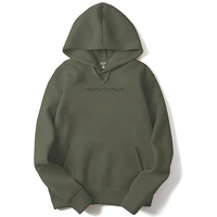 Adro Mens Printed Hoodies In Premium Cotton Fleece 340 Gsm (H23-M-Cre-Ol_Olive_L)