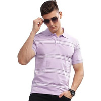 Adro Polo T-Shirt For Men| Printed Polo T-Shirt | Cotton Polo T Shirt Also In Plus Size|Pnop24-L1-Pugrwh-L Lavender