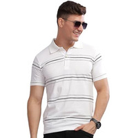 Adro Men's Solid Regular Fit Polo Shirt (Pnop24-L1-Whgrbl_White1
