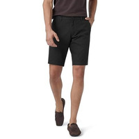 Xyxx Men Twill Cotton Chinos Shorts, Regular Fit, Solid, Pack Of 1, Cb1Sht05_36, Pitch Black, 36
