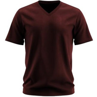 Adro Mens V Neck T-Shirt|100% Combed Cotton T-Shirt|V-Neck Half Sleeve T-Shirt|Vn24-M-Pln-Mr-M Maroon