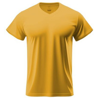 Adro Mens V Neck T-Shirt|100% Combed Cotton T-Shirt|V-Neck Half Sleeve T-Shirt|Vn24-M-Pln-Mu-L Mustard