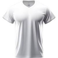 Adro Mens V Neck T-Shirt|100% Combed Cotton T-Shirt|V-Neck Half Sleeve T-Shirt|Vn24-M-Pln-Wh-S White
