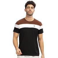 Adro Tshirt For Menmulti Color T-Shirt For Mencotton T-Shirtmens Tshirtrn8-24-Brwhbl-S