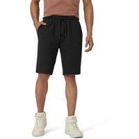 Xyxx Men Cotton Rich Shorts, Regular Fit, Solid, Pack Of 1, Xysht12S, Pitch Black, S