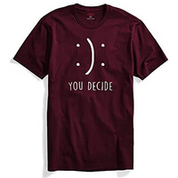 Adro You Decide Mens Printed T-Shirts (Rnr-M-Dec-Mr_Maroon_S)