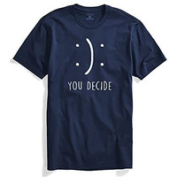 Adro You Decide Mens Printed T-Shirts (Rnr-M-Dec-Nb_Navy_L)