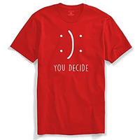 Adro You Decide Mens Printed T-Shirts (Rnr-M-Dec-Rd_Red_L)
