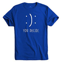Adro You Decide Mens Printed T-Shirts (Rnr-M-Dec-Rb_Royal Blue_2Xl)