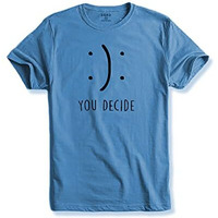 Adro You Decide Mens Printed T-Shirts (Rnr-M-Dec-Sk_Skyblue_M)