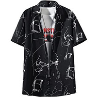 Lookmark Casual Cotton Blend Shirt For Men Shirt For Men(Shirt 44-S) Black