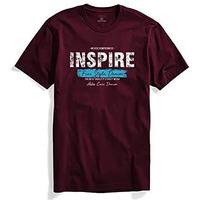 Adro Men's Solid Regular Fit T-Shirt (Rn22-03-Core-Wh_Maroon 2Xl)