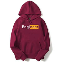Adro Men's Cotton Neck Hooded Sweatshirt (H20-M-Egn-Mr_Maroon_M)