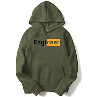 Adro Men's Cotton Neck Hooded Sweatshirt (H20-M-Egn-Ol_Olive_L)