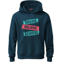 Adro Men's Cotton Neck Hooded Sweatshirt (H20-M-Dba-Sb_Teal_S)