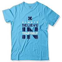 Adro Believe In Yourself Printed T-Shirts For Men & Women (Rnr-S35-Bel-Mi_Mint_S)