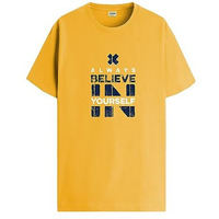 Adro Believe In Yourself Printed T-Shirts For Men & Women (Rnr-S35-Bel-Mu_Mustard_Xl)
