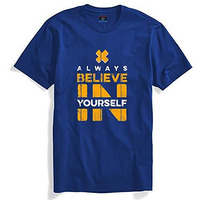 Adro Believe In Yourself Printed T-Shirts For Men & Women (Rnr-S35-Bel-Rb_Royal Blue_2Xl)